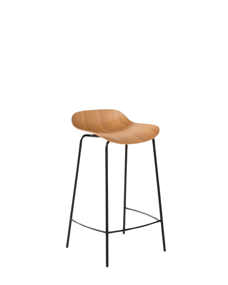 3D Stool - Oak/Black