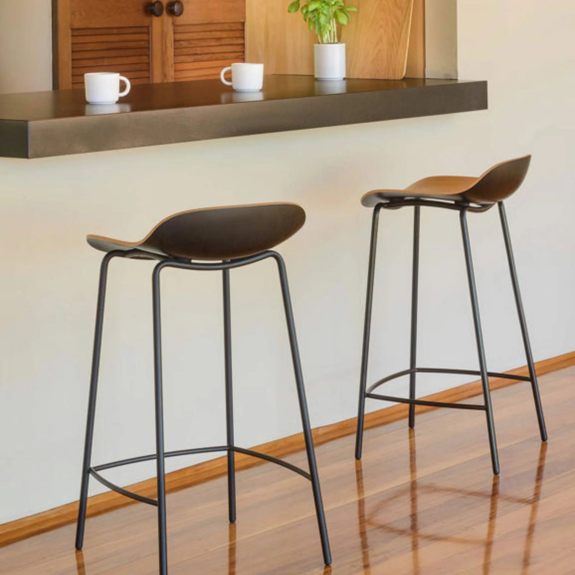 3D Stool - Oak/Black