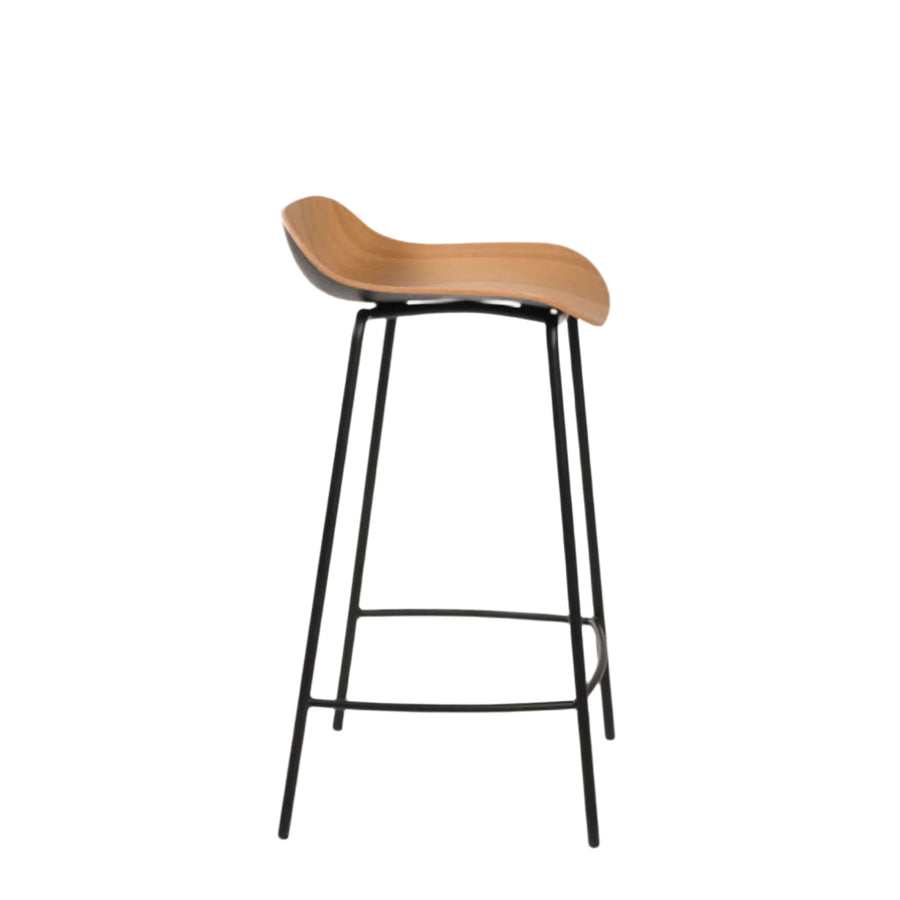 3D Stool - Oak/Black