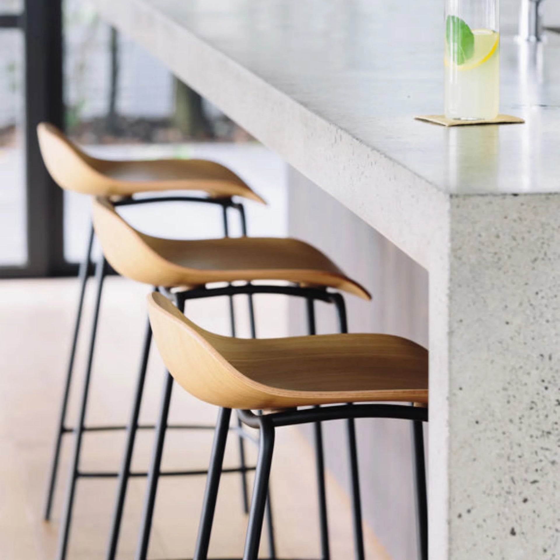 3D Stool - Natural Oak