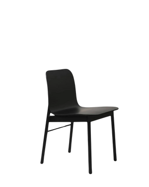 Aspen Chair w/Wooden Legs - Black