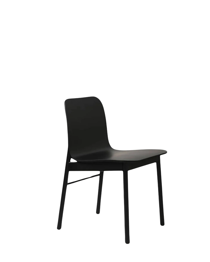 Aspen Chair w/Wooden Legs - Black