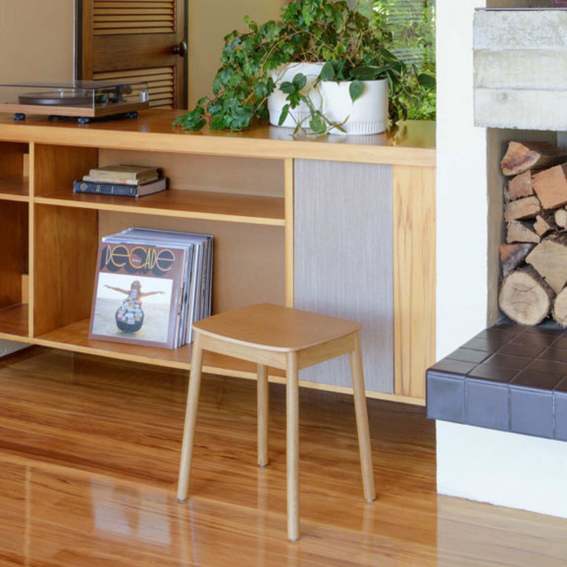 Radial Stool 45cm - Oak