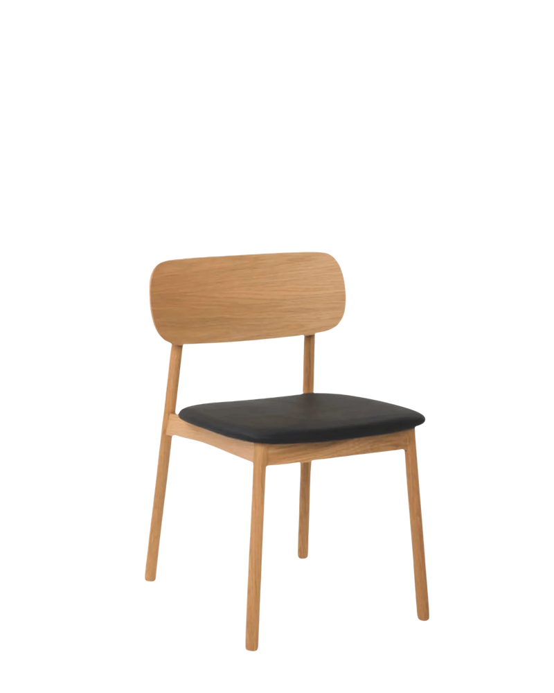 Radial Dining Chair - Leather/Oak
