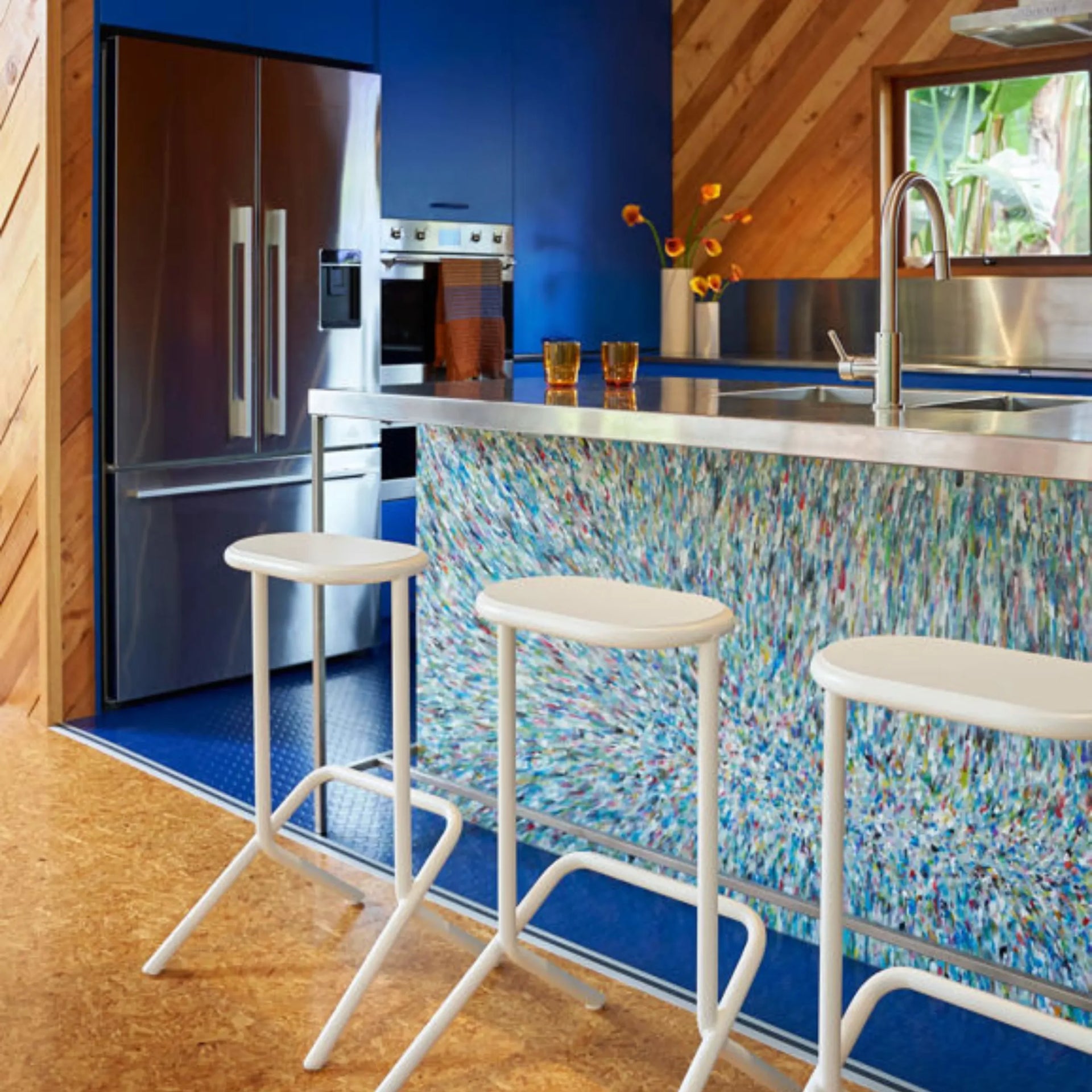 Platform Stool - White