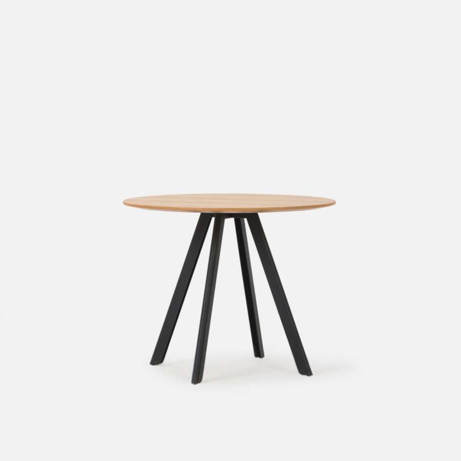Assembly Round Dining Table 90cm - Oak/Black