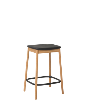 Radial Stool 65cm - Leather/Oak