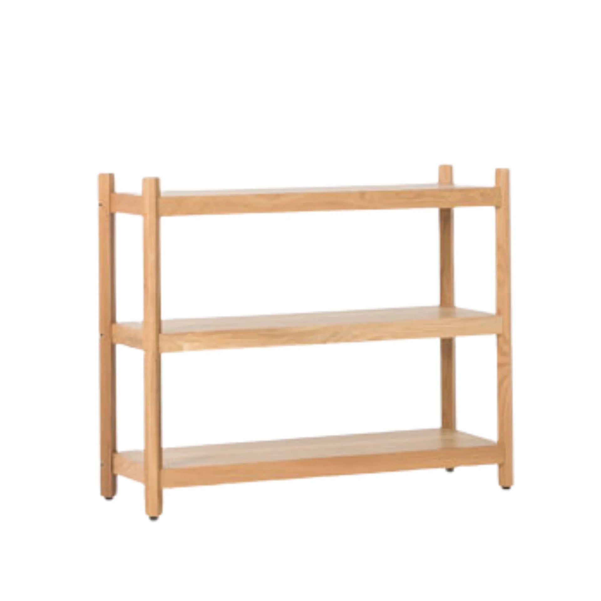 Tilt Shelf Pair of Legs 3 Tier - Oak