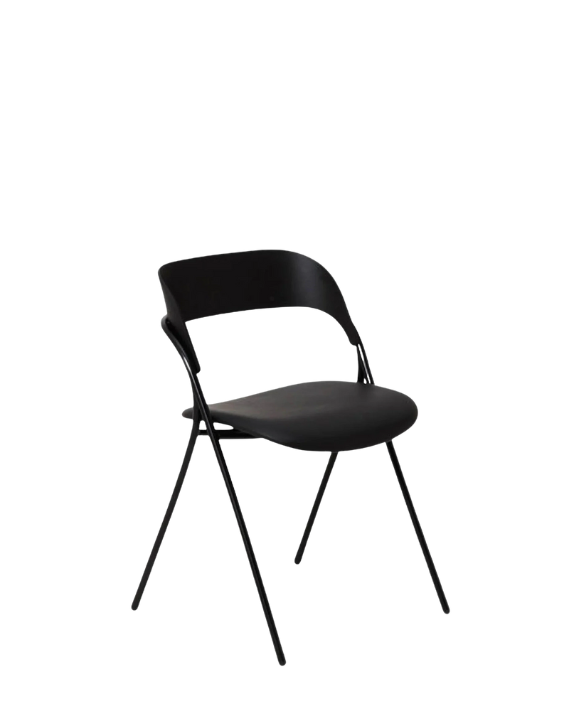 Trace Dining Chair - Leather/Black