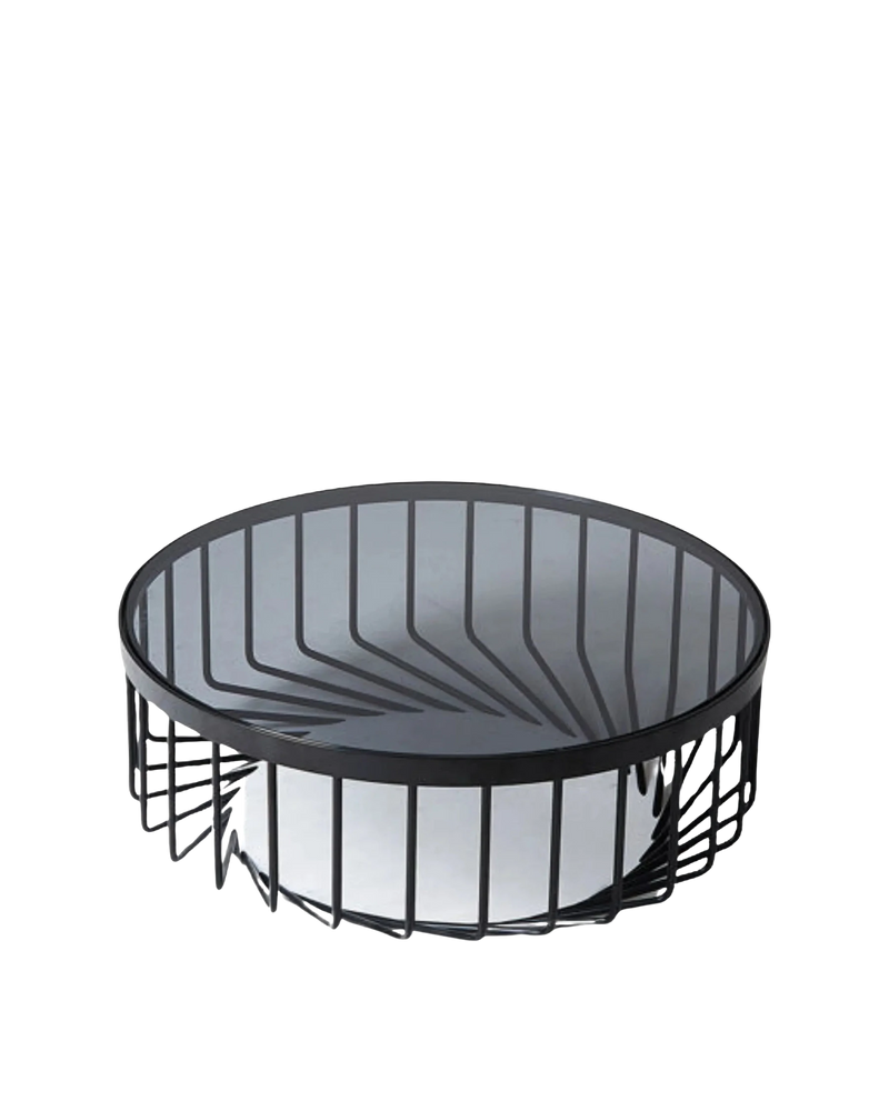 Helix Coffee Table - Black/Smoke