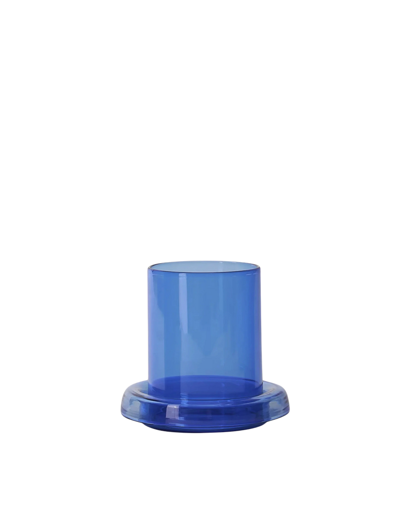 Cascade Hurricane Lamp Small - Cobalt