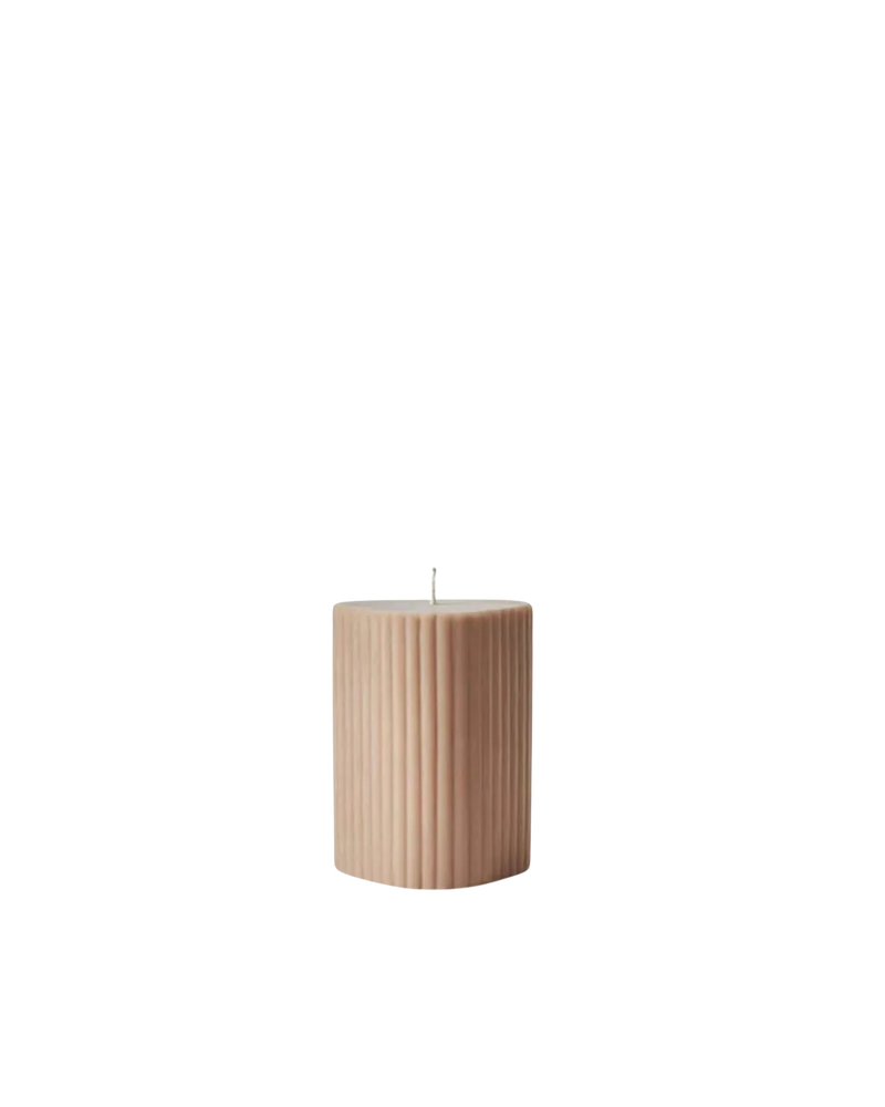 Costa Pillar Candle Oat - Medium