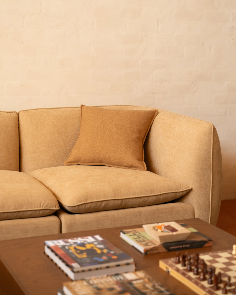 Hem Cushion 55cm x 55cm - Fossil Fawn