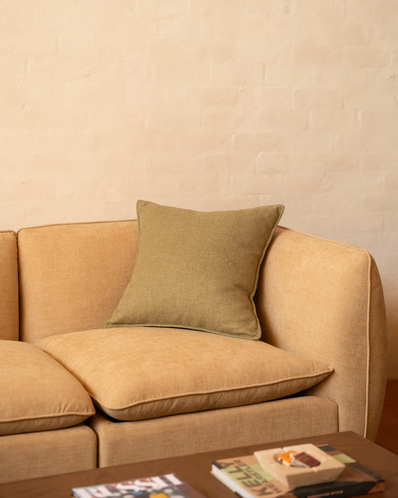 Hem Cushion 55cm x 55cm - Fossil Eucalyptus