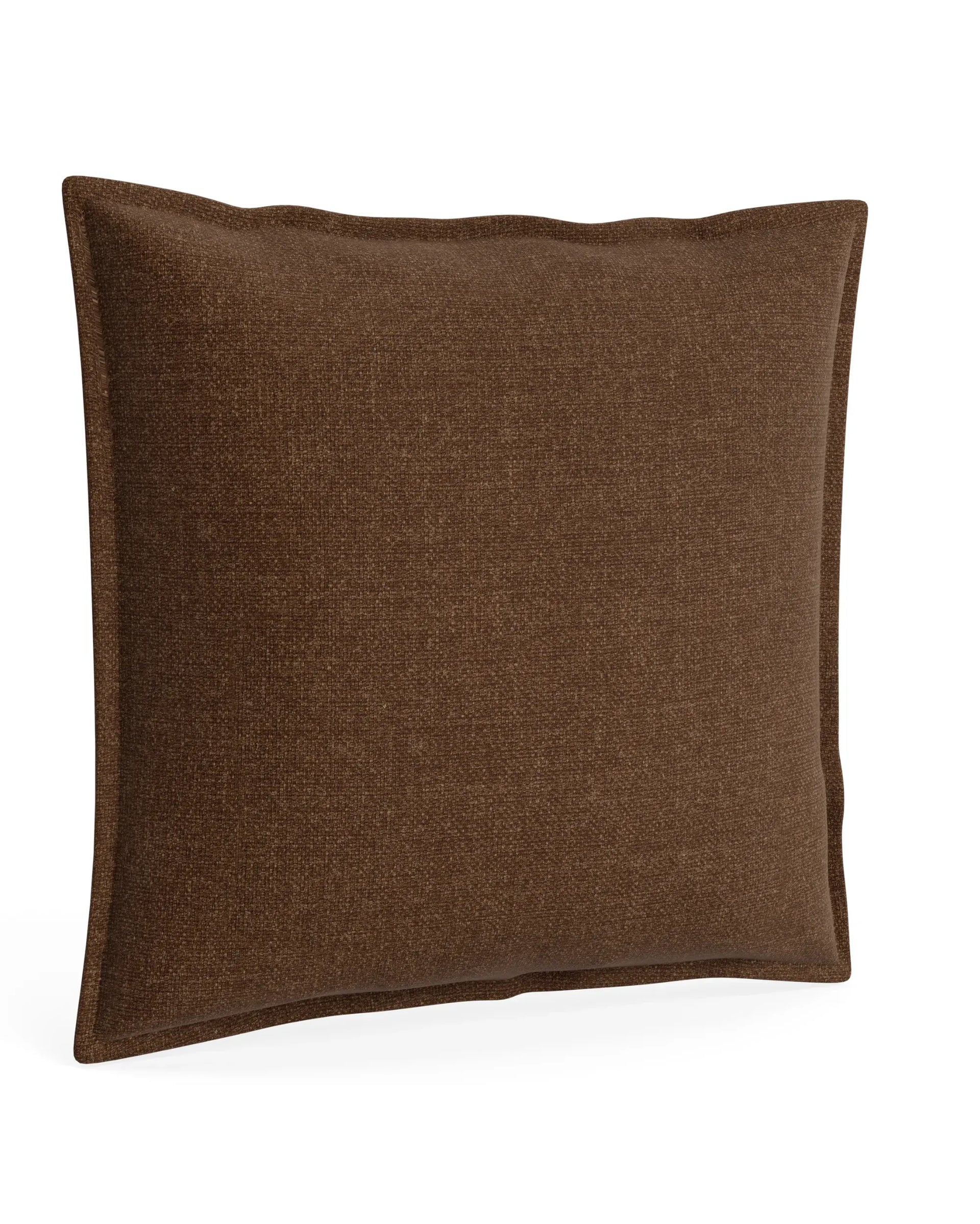 Hem Cushion 55cm x 55cm - Fossil Chocolate