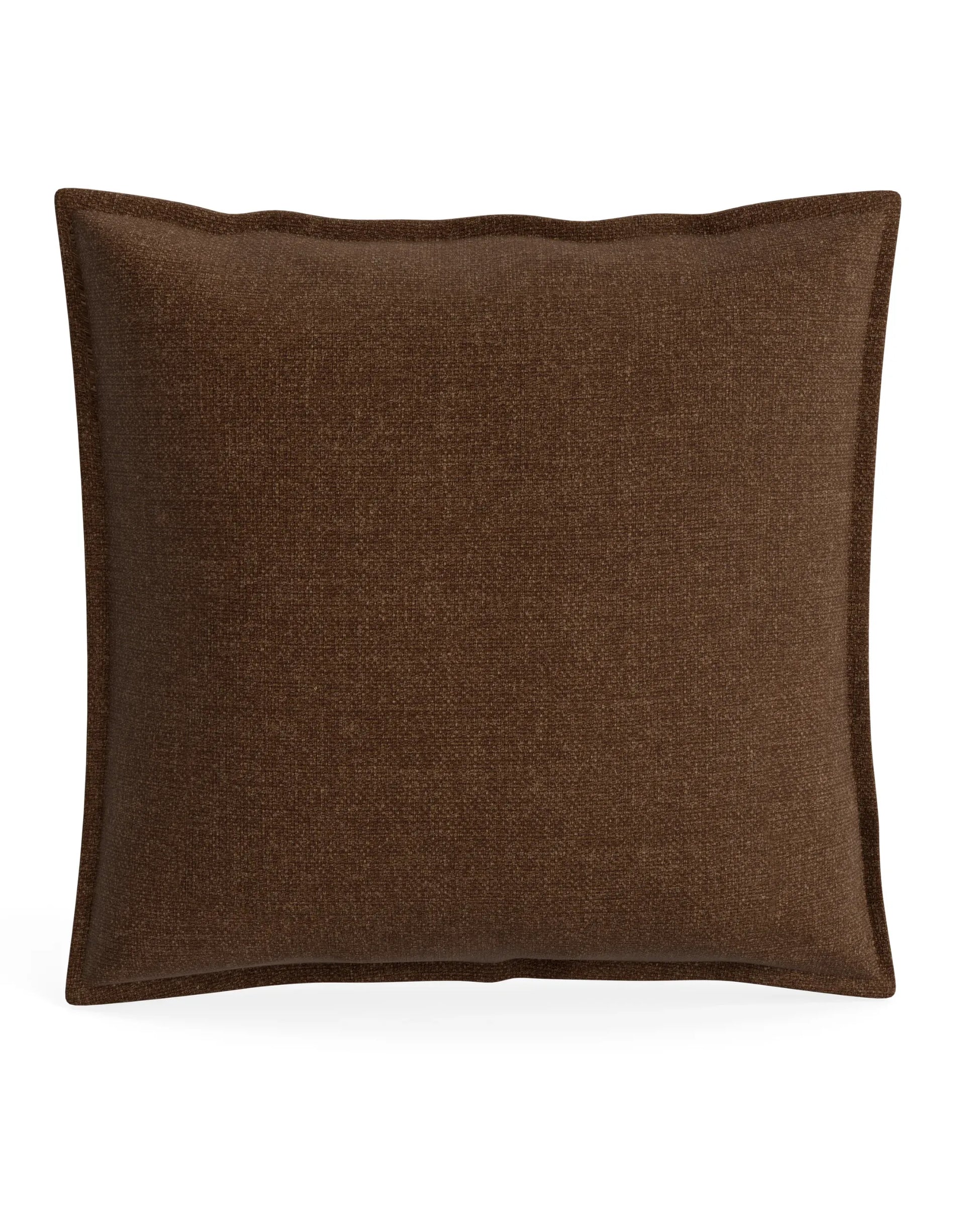 Hem Cushion 55cm x 55cm - Fossil Chocolate