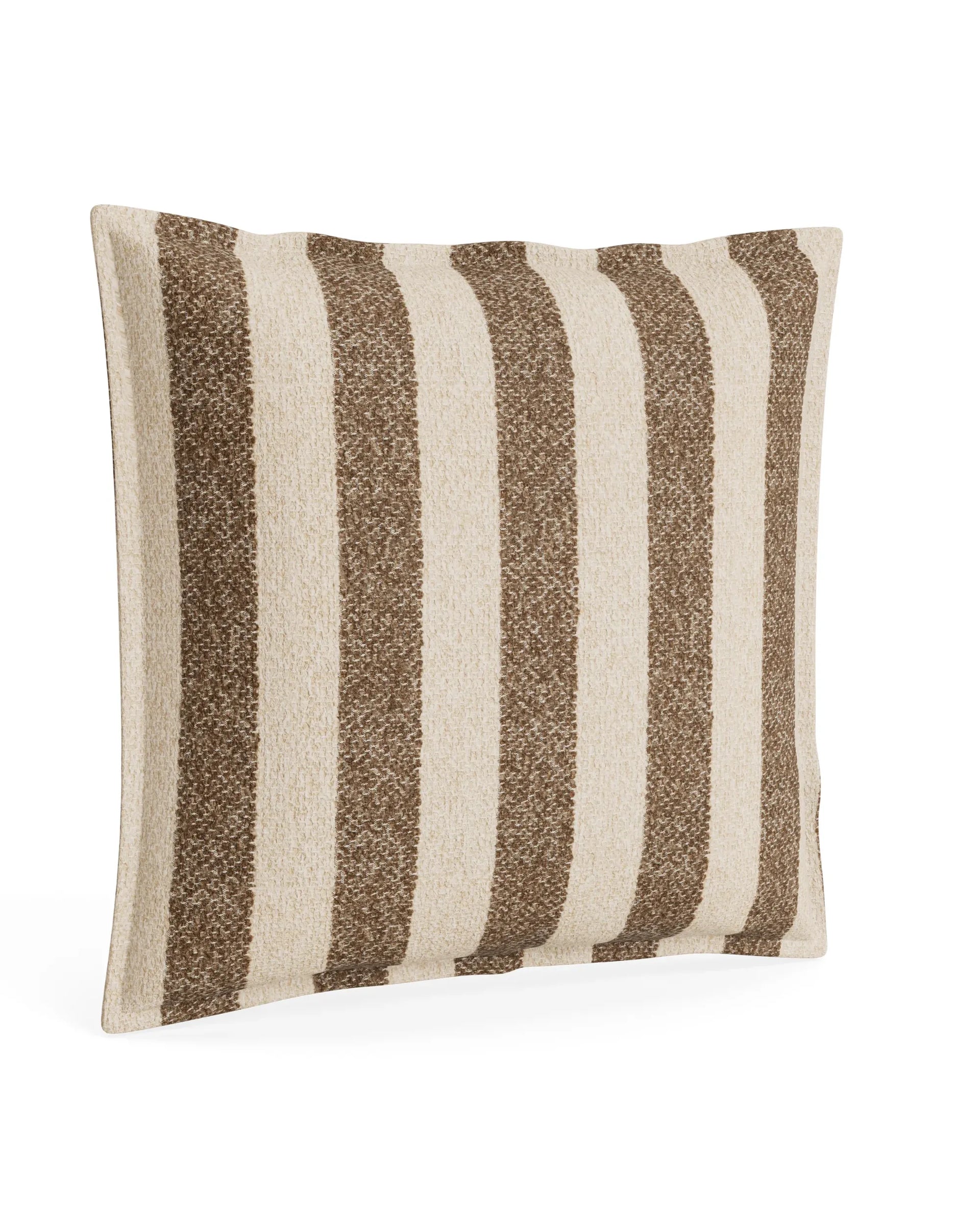 Hem Cushion 55cm x 55cm - Marnie Stripe Coconut