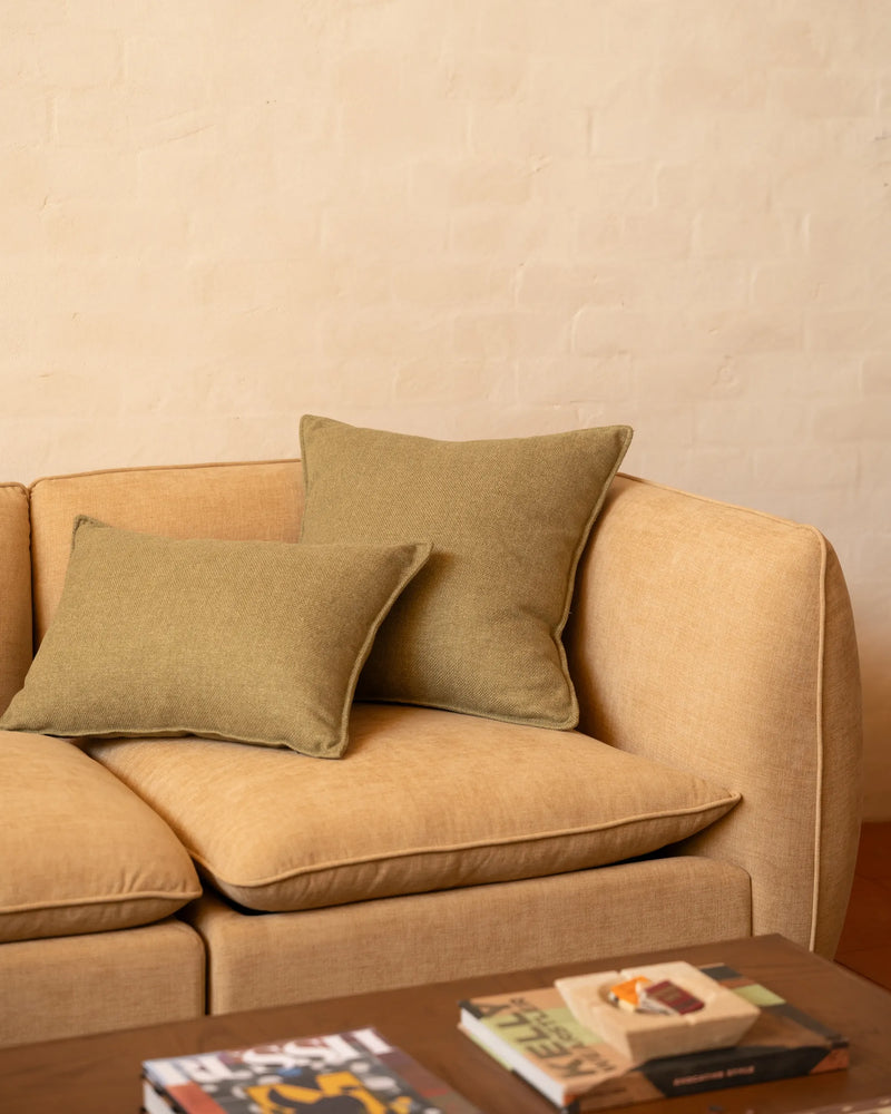 Hem Cushion 40cm x 60cm - Fossil Eucalyptus