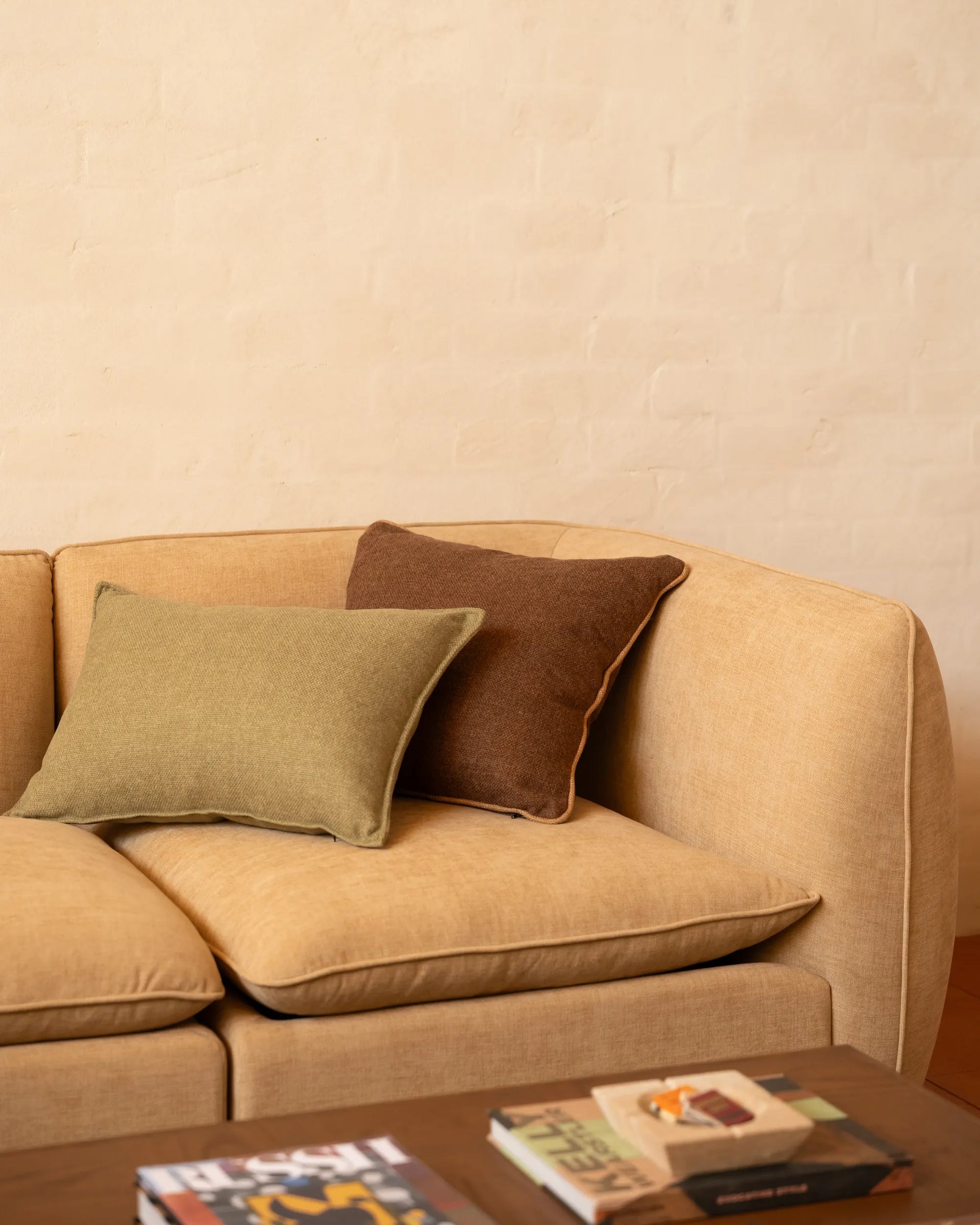 Hem Cushion 40cm x 60cm - Fossil Eucalyptus