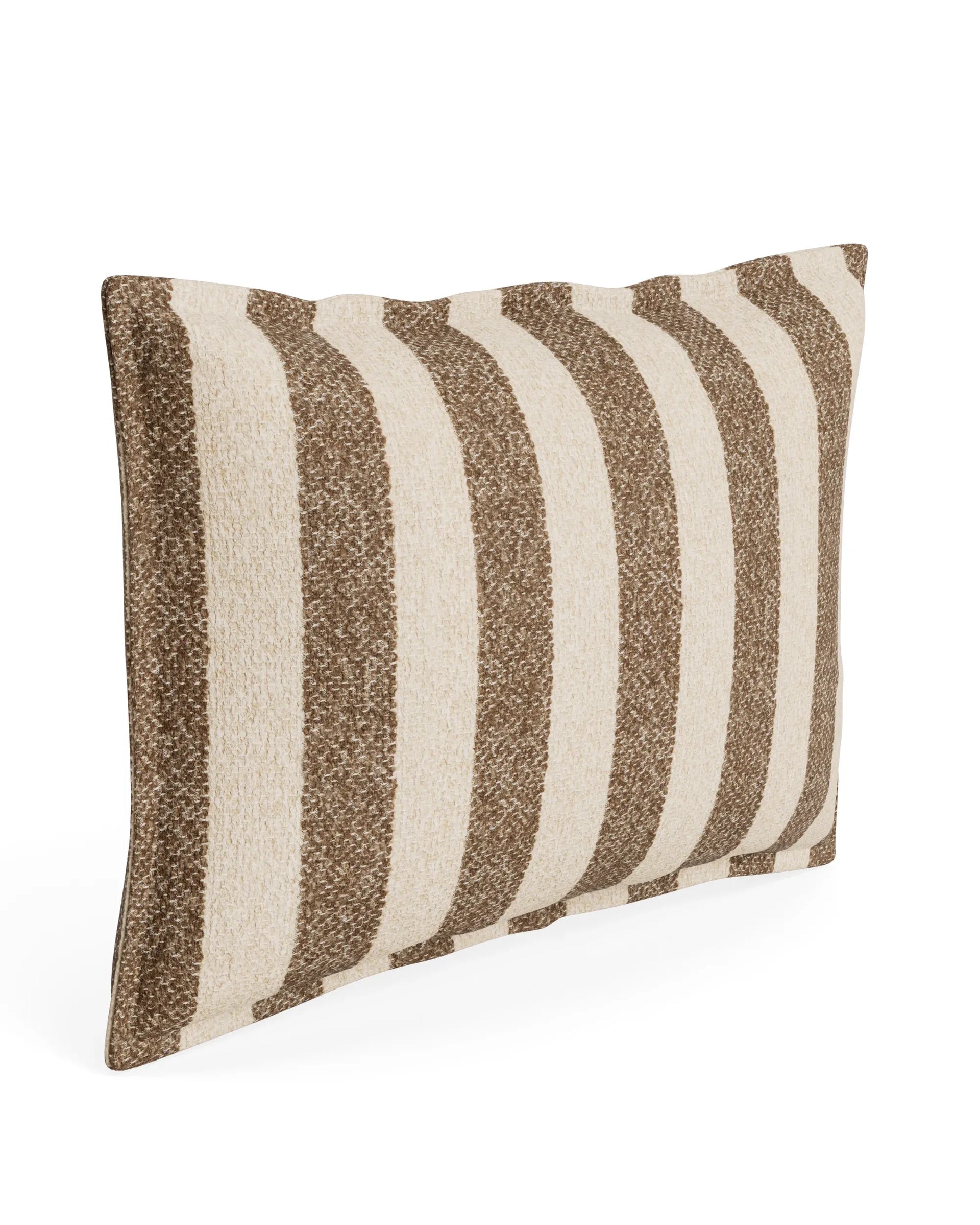 Hem Cushion 40cm x 60cm - Marnie Stripe Coconut