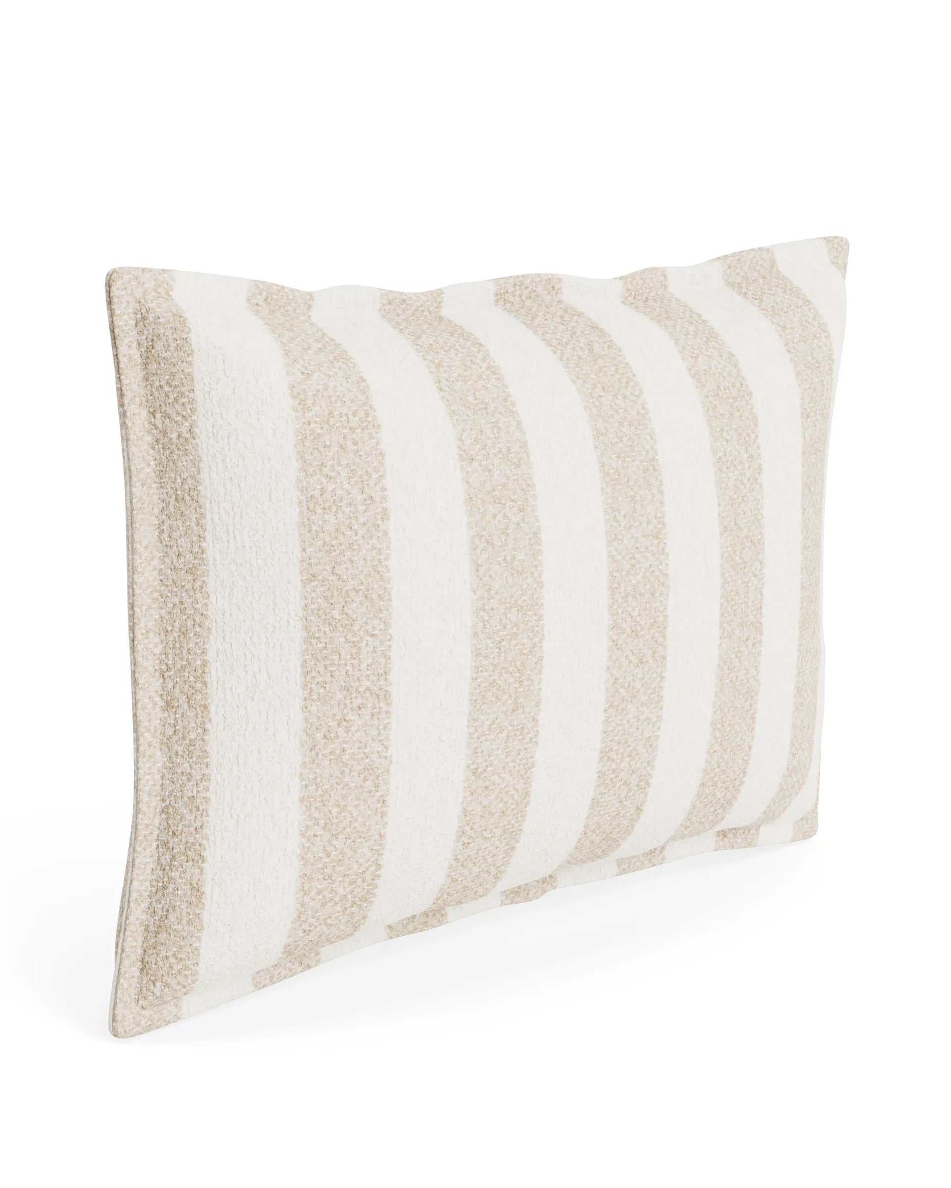 Hem Cushion 40cm x 60cm - Marnie Stripe Sand