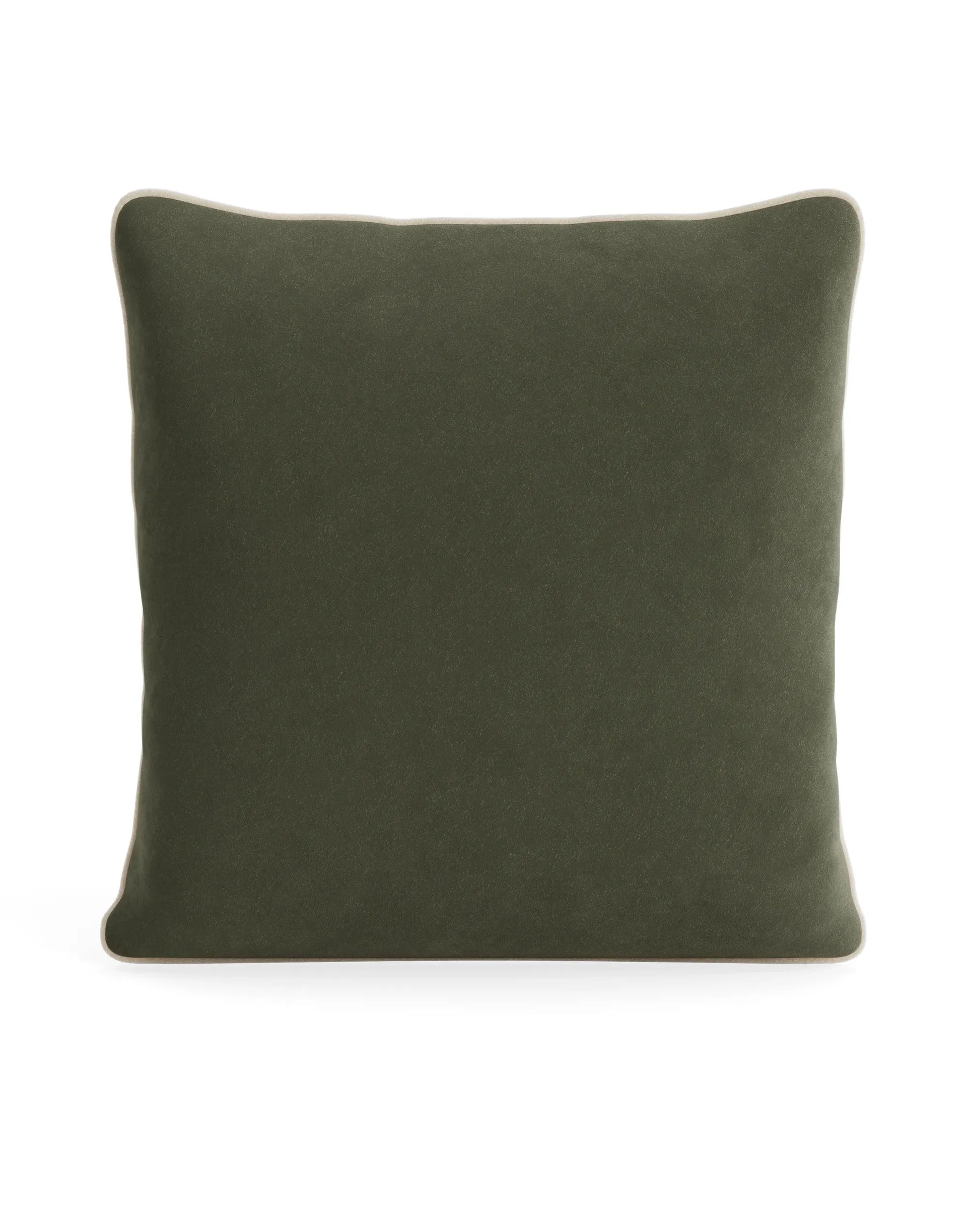 Border Cushion 55cm x 55cm - Eden Leaf / Eden Ecru