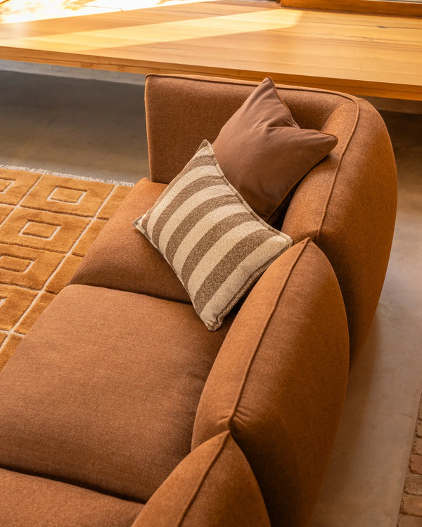 Border Cushion 55cm x 55cm - Eden Java / Eden Brick