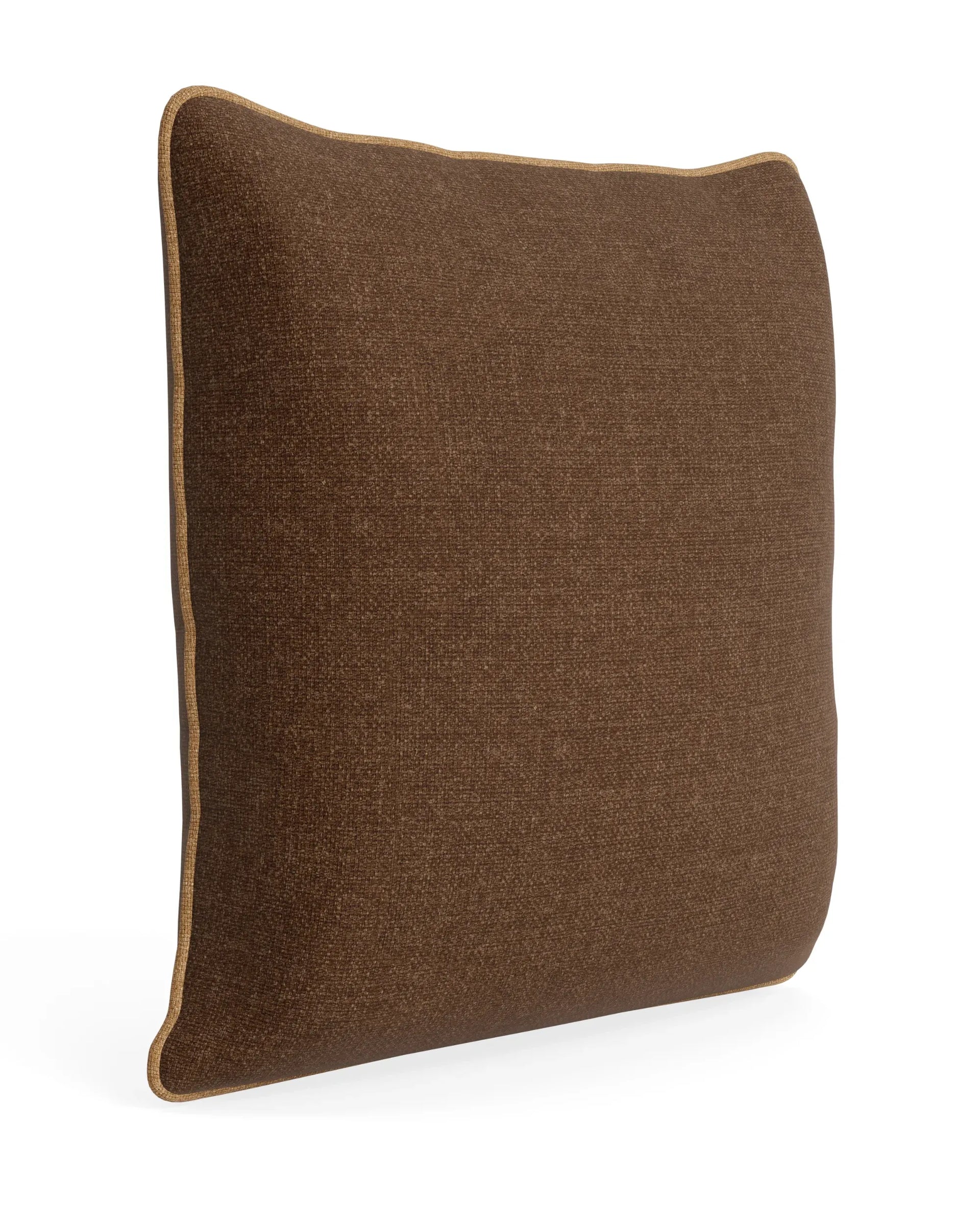 Border Cushion 55cm x 55cm - Fossil Chocolate / Fossil Fawn