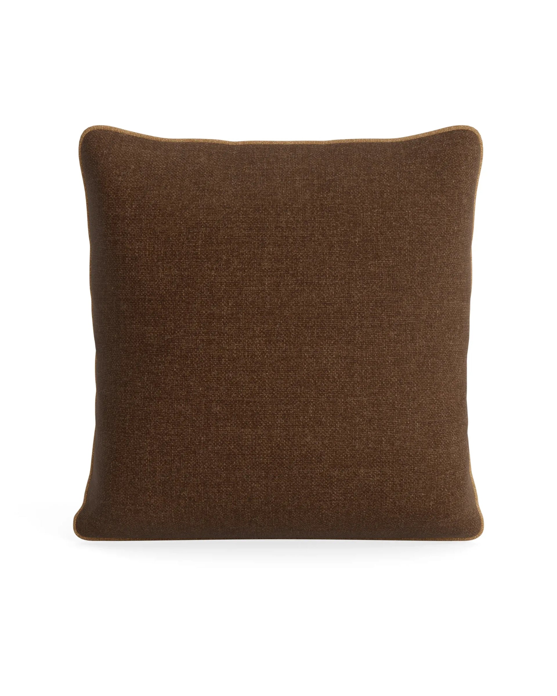 Border Cushion 55cm x 55cm - Fossil Chocolate / Fossil Fawn