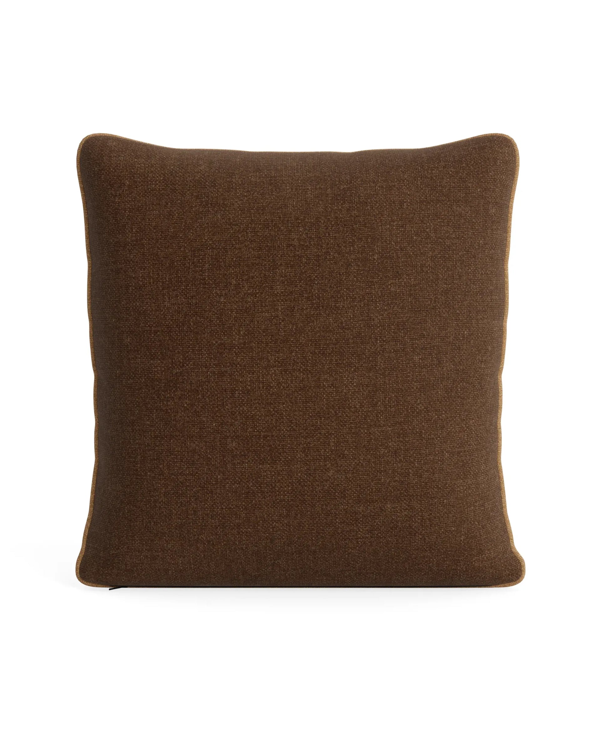 Border Cushion 55cm x 55cm - Fossil Chocolate / Fossil Fawn