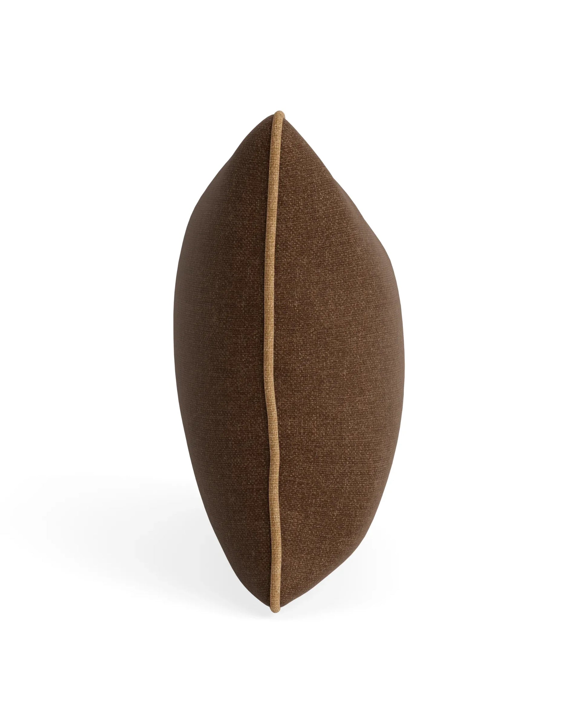 Border Cushion 40cm x 60cm - Fossil Chocolate / Fossil Fawn