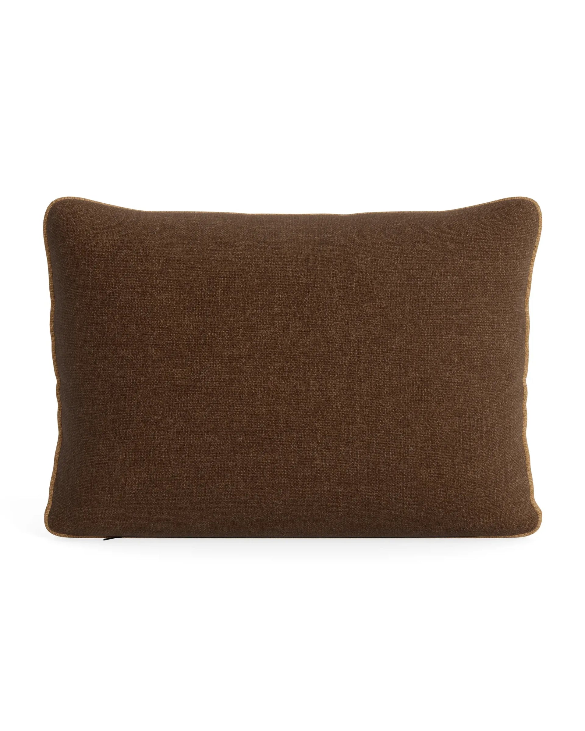 Border Cushion 40cm x 60cm - Fossil Chocolate / Fossil Fawn