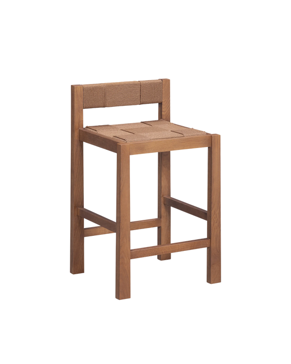 Charm Bar Stool 65cm - Deep Oak