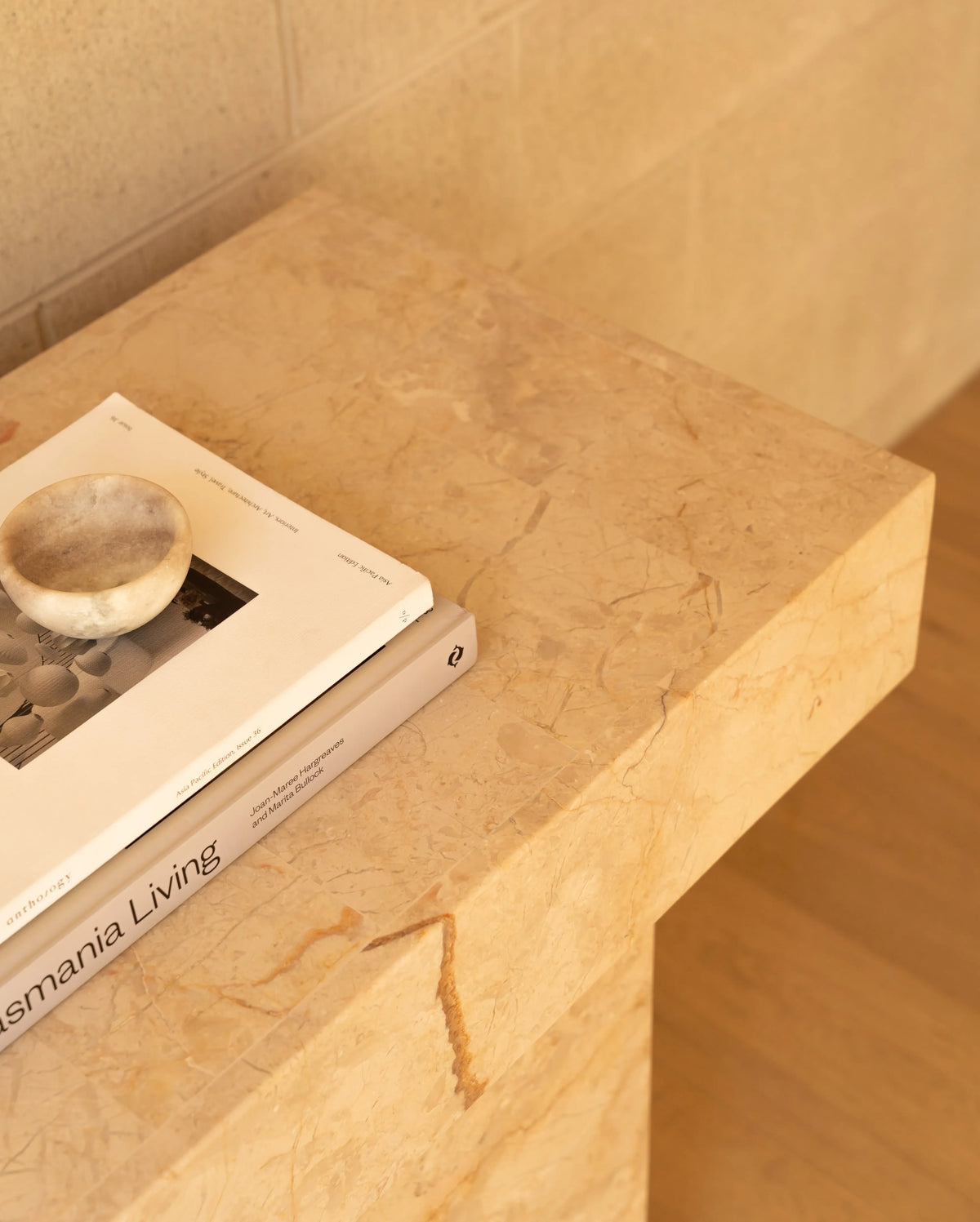 Check Console Table - Desert Rose Marble