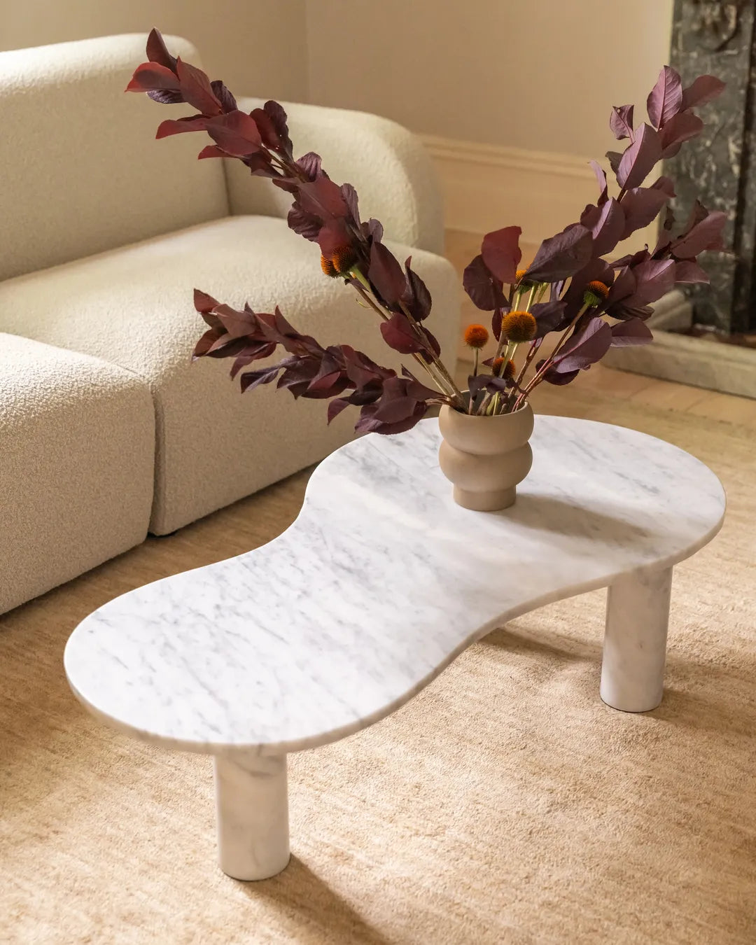 Claude Coffee Table - Grey Carrara