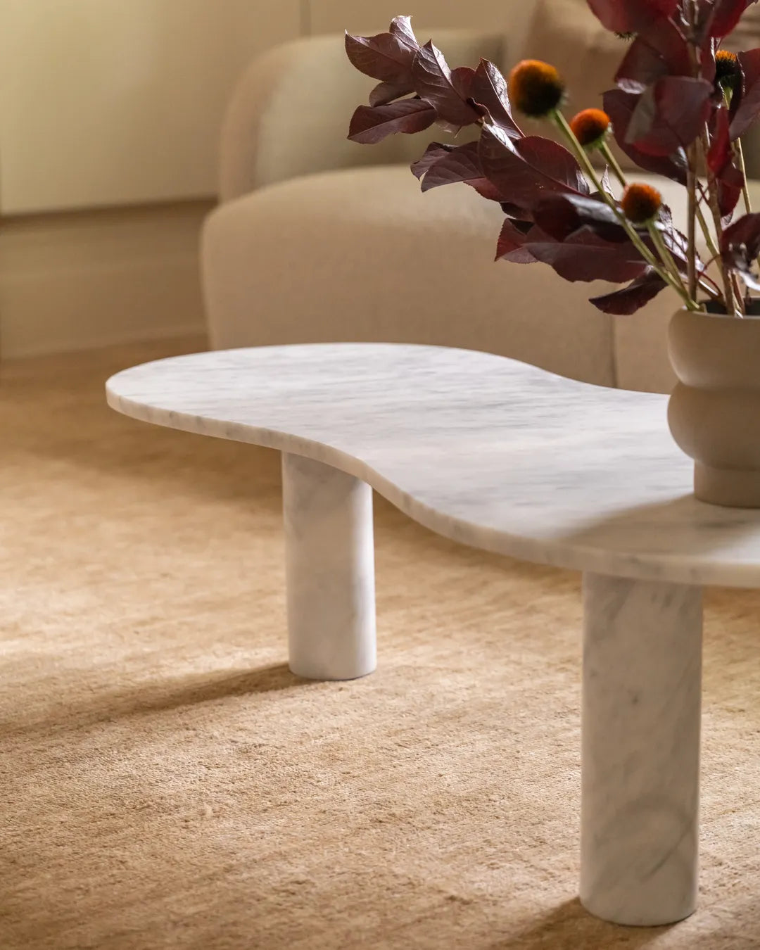 Claude Coffee Table - Grey Carrara