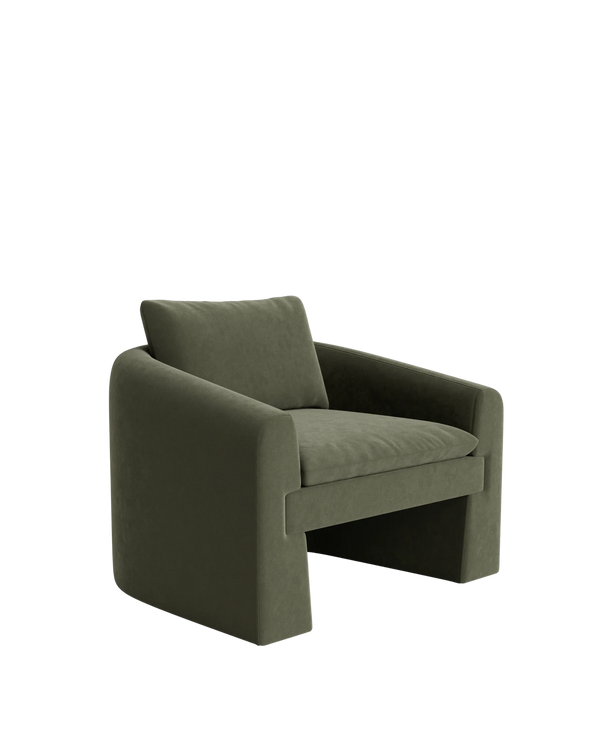 Crest Armchair - Eden Leaf