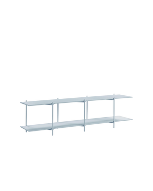Cross Shelving Unit Low - Glacier