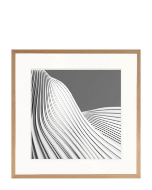 Contours I Print 63cm x 82cm Whitewash Oak Frame