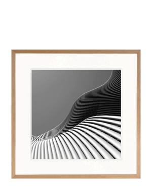 Contours III Print 63cm x 82cm Whitewash Oak Frame
