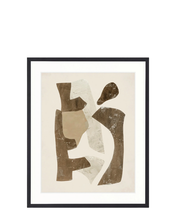 Clevedon Abstract III Print 87cm x 107.6cm Black Frame