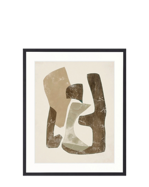 Clevedon Abstract V Print 87cm x 107.6cm Black Frame