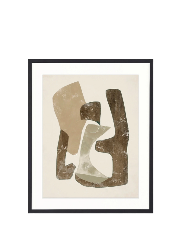 Clevedon Abstract V Print 87cm x 107.6cm Black Frame