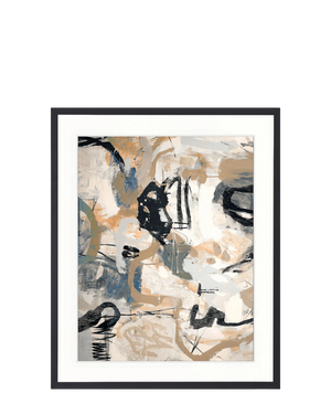 Darlana Abstract I Print 63cm x 82cm Black Frame