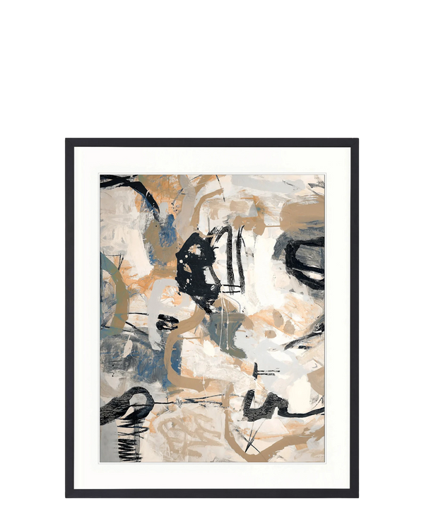 Darlana Abstract I Print 63cm x 82cm Black Frame