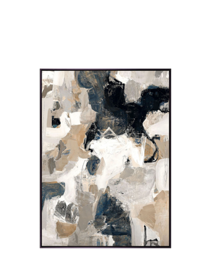 Darlana Abstract II Canvas Print 104.8cm x 145.8cm Black Frame