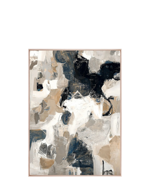 Darlana Abstract II Canvas Print 104.8cm x 145.8cm Oak Frame