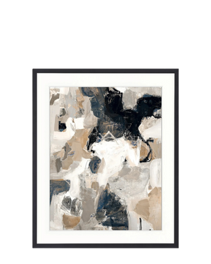 Darlana Abstract II Print 87cm x 107.6cm Black Frame