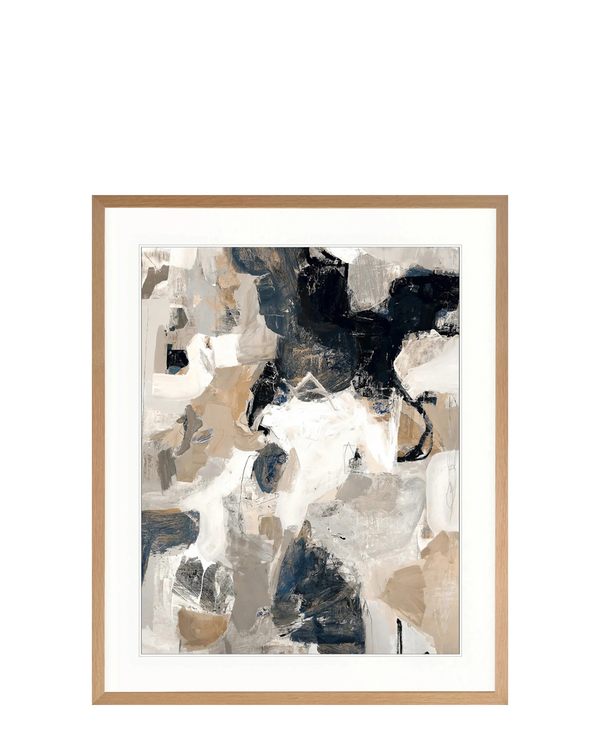 Darlana Abstract II Print 100cm x 140cm Whitewash Oak Frame