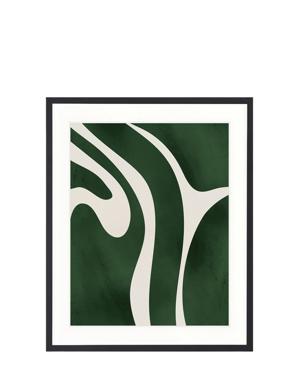 Linea Abstract I Print 87cm x 107.6cm Black Frame